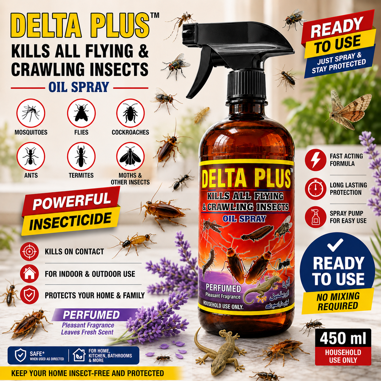 Delta Plus Spray (Perfumed)
